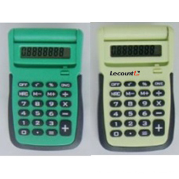 Calculadora de bolsillo de 8 dígitos con tapa abatible abierta (LC339)